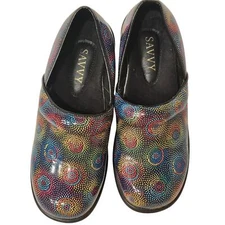 Savvy Brandy Nursing Clog Firework Size 7