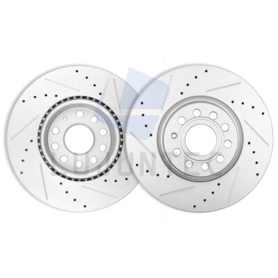 Front Brake Discs Rotors For Audi Q3 Quattro 2018 Volkswagen Tiguan Limited