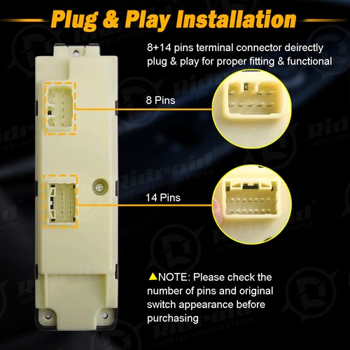 Interruptor de control maestro de ventana eléctrica para Hummer H3 2009-2010 Hummer H3T 2006-2010 - Imagen 7 de 14