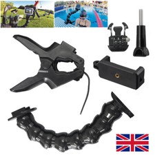 Clamp Mount with Adjustable Goose neck Compatible with Go Pro Cameras UK.