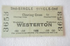 1951 Charing Cross to Westerton British Rail Railway Train Ticket