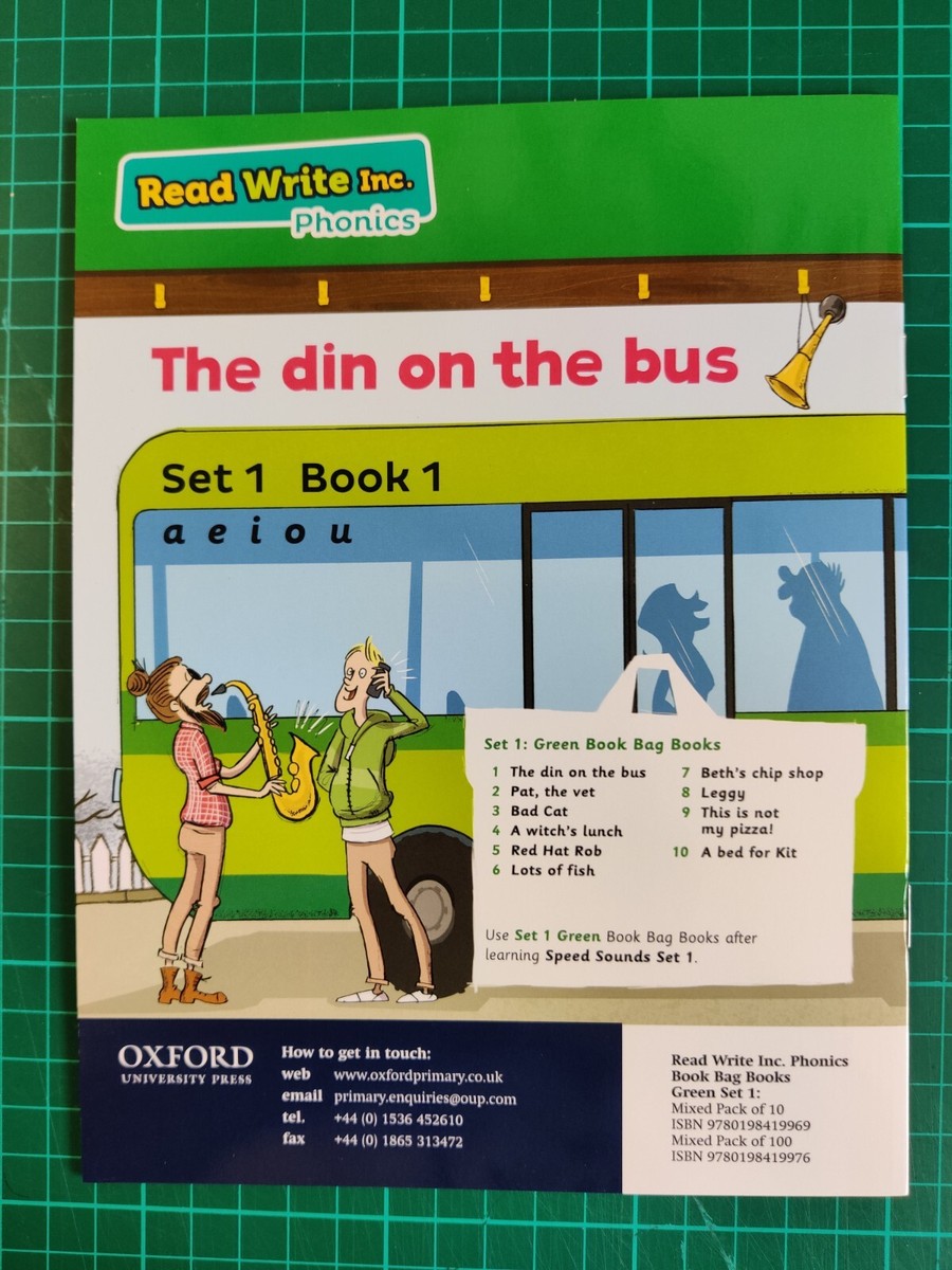 Read Write Inc. Phonics : Green Set 1 Book Bag Books - Pack Read Write Inc. Phonics : Green Set 1 Book Bag Books - Pack