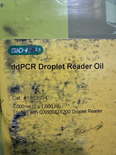 Bio-Rad ddPCR™ Droplet Reader Oil #1863004 QX600/QX200 Exp. 11/26/2025 See Desc. - Picture 2 of 5