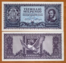 Hungary, 10,000,000,000,000 pengo 1946, P-129 aUNC