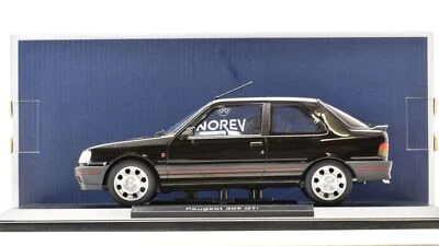 PEUGEOT 309 GTI PHASE 2 MKII 1990 BLACK NOREV 184885 1:18 METAL MK2 NOIR SCHWARZ - Photo 1/4