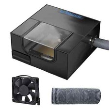 Longer Laser Engraver Enclosure with Exhaust Fan  Pipe for RAY5 700x700x330mm
