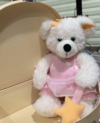 STEIFF PINK TOOTH FAIRY RARE IN CASE