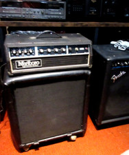 Vintage MARLBORO Sound Works 1200R Guitar Amp  EVM-15B Speaker Cabinet w Wheels