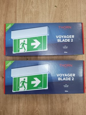 2 x Thorn Voyager Blade 2 Notausstiegsleuchte MS E1/2/3/8T WH 23 Meter 96633303