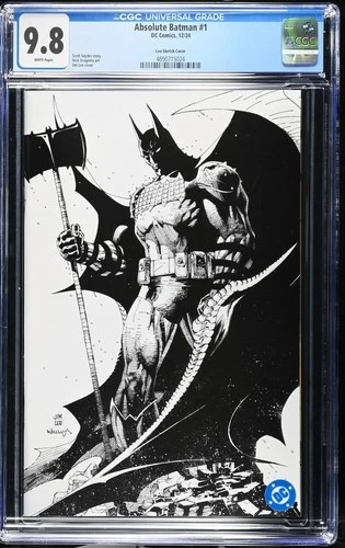 ABSOLUTE BATMAN #1 1:100 Ratio Variant Cover by Jim Lee CGC Graded 9.8