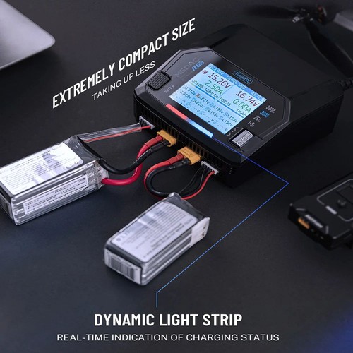 ToolkitRC M6DAC Cargador de Batería Lipo Doble Canal Descargador para 1-6S LiHV HAU - Imagen 4 de 18