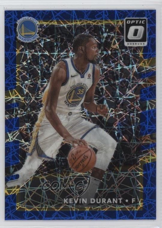 2017-18 Panini Donruss Optic Blue Velocity Prizm Kevin Durant #47 7rf