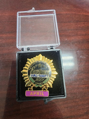 #ad Walmart Employee Associate Pin Associate Of The Month Excellence April 2001 $12.50