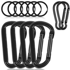 Carabiner Clip, 4 Pack, 850lbs，3" Heavy Duty Caribeaners for Hammocks, Campin...