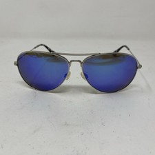 MAUI JIM Mavericks MJ264-17 61/14-137 SILVER BLUE MIRROR AVIATOR POLARIZED PE09