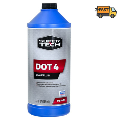 Super Tech DOT 4 Brake Fluid 32 fl oz Automotive Brake System Fluid