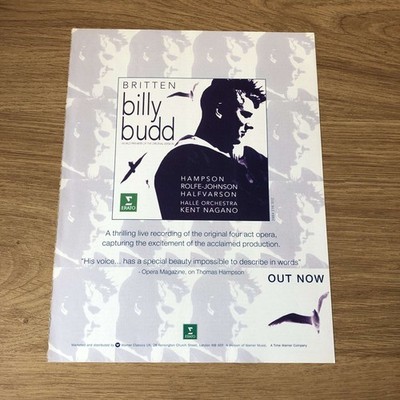 GRAM08 MAGAZINE ADVERT 11X8 KENT NAGANO CONDUCTS  BRITTEN BILLY BUDD