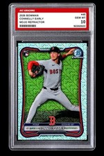 2026 Connelly Early Bowman Chrome MOJO Refractor Rookie Card #45 MINT Graded 10