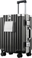 Zipperless Luggage 20 Inch Carry-on Suitcase Airline Approved Carry-on 22x14x