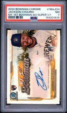 Marketplace image: 2024 BOWMAN CHROME MY 1ST BOWMAN AUTOS #1BAJCH JACKSON CHOURIO 1/1 PSA 7