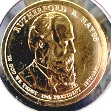 RUTHERFORD B. HAYES 19TH President (1877-1881) $1 Coin