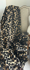 Designers guild huge curtains blanket lined goblet Roebuck velvet brown 