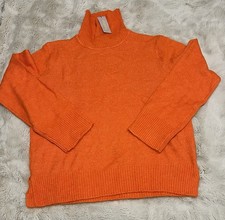 New with Tags Booho Orange Turtleneck Jumper Size M