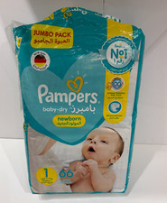 Pampers New Baby Disposable Nappies Size 1 (65 nappies in total) 2-5kg 0.17 per nappy