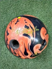 STORM RADICAL SLANT BOWLING BALL WEIGHT 14.8 LBS ORANGE & BLACK - GOOD CONDITION