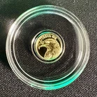 24k Pure Gold American Eagle Flag Coin  .9999 Fine Gold Bullion Round