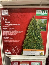 2 DAY DELIVERY!! 7.5-Ft Oxford Pine Pre-Lit Tree T13