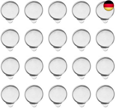 Healifty 20 stücke ohrring ohrclip cabochon einstellungen Edelstahl DIY