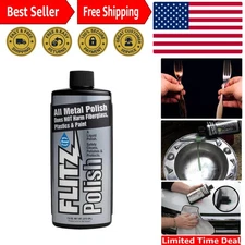 Long-Lasting 7.6oz Metal Cleaner - Non-Abrasive Tarnish Remover & Protector