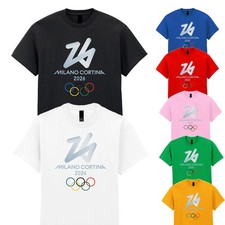 Milano Cortina Olympics 2026 T Shirt Team GB Athletics Mens Womens Kids Tee Top