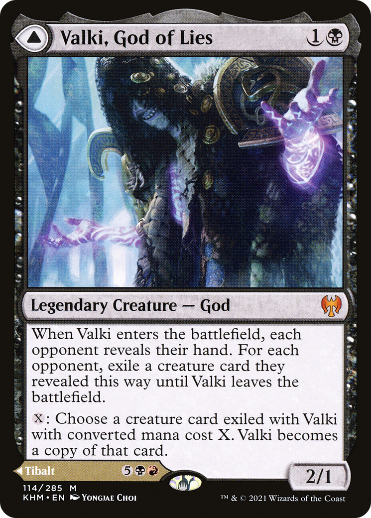 x1 Valki, God of Lies // Tibalt, Cosmic Impostor KHM MTG 114 MYTHIC M/NM 1x