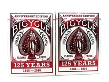 TWO NEW SEALED BICYCLE 125 YEAR ANNIVERSARY R...