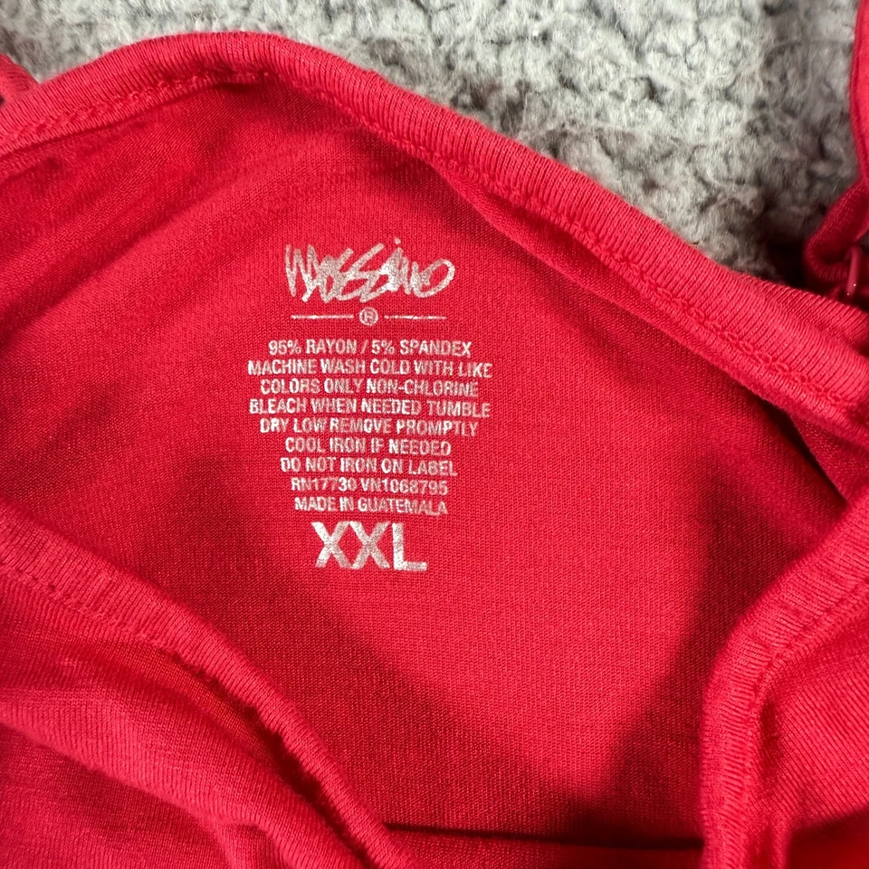 Mossimo 女式细肩带吊带背心粉色红色 XXL 码 — 第 3/4 张图片