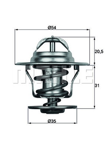 Mahle Tx 15 84D Thermostat, KüHlmittel FüR Audi, Barkas, Seat, Vw, Wartburg-image