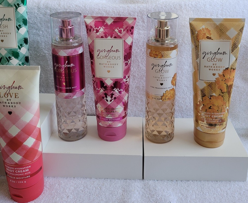 Bath and Body Works Gingham Collections in Various Products