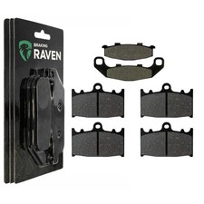 2 Kit plaquettes frein Av G, Av D et Ar Pour Kawasaki KR-1S 250  de 1990 a 1991