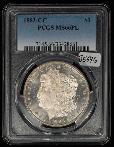1883-CC $1 Morgan Silver Dollar Proof-Like Carson City - PCGS MS 66 PL - B5596