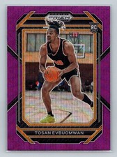 2023 Panini Prizm Draft Picks #11 Tosan Evbuomwan Purple Wave
