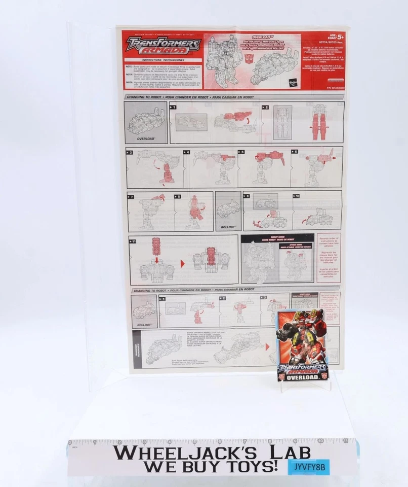 Overload Max-Con 100% Complete Transformers Armada 2003 Hasbro Action Figure - Image 2 of 4