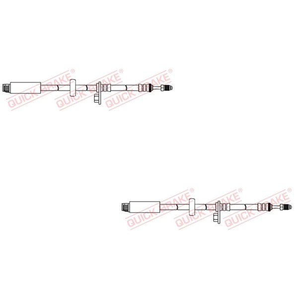 2X Quick Brake Bremsschlauch Links Rechts FüR Peugeot 207 CC Wd_ 208 Ca_ Cc_-image