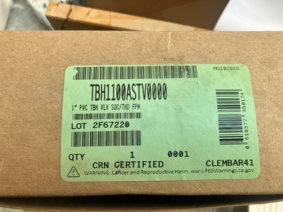 #ad Hayward Flow Control TBH1100AST0000 Ball Valve True Union 1quot; PVC $29.00