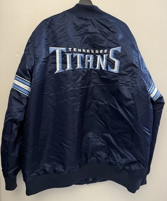 Starter Tennessee Titans Varsity Satin Full-Snap Jacket Size 2XL