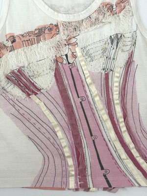 トップス 2002SS Christian Dior by John Galliano RARE Vintage Christian Dior By John Galliano SS2002 Corset Tank