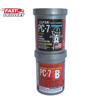 PC Products PC-7 Epoxy Adhesive Paste, Two-Part Heavy Duty, 1Lb in Two Cans, Cha