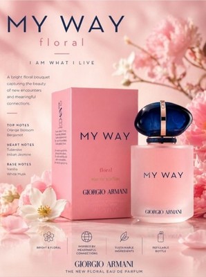 Giorgio Armani My Way Floral EDP Spray -1.7 oz (NIB)