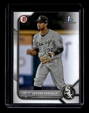 Jordan Sprinkle 2022 Bowman Draft #BD-183 Chicago White Sox ROOKIE RC 1st